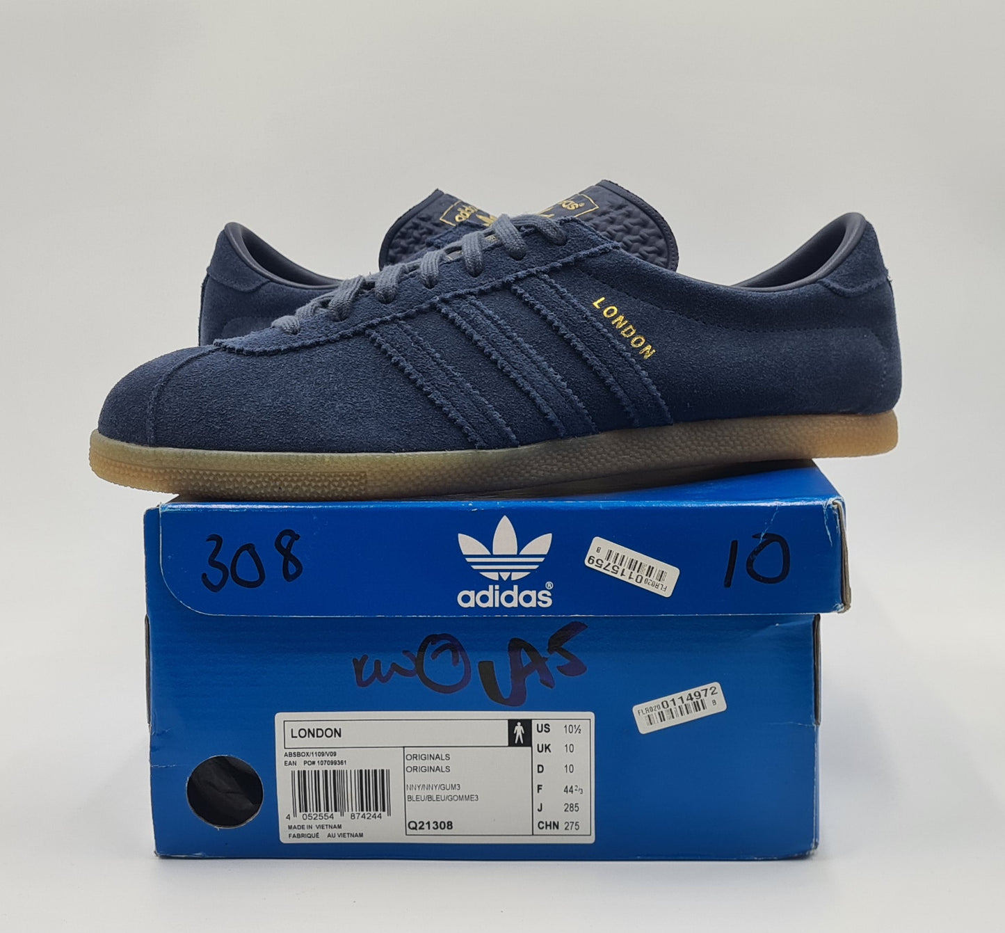 *NEU* 2012 Adidas London Blau Gr. UK 10 / EUR 44 2/3