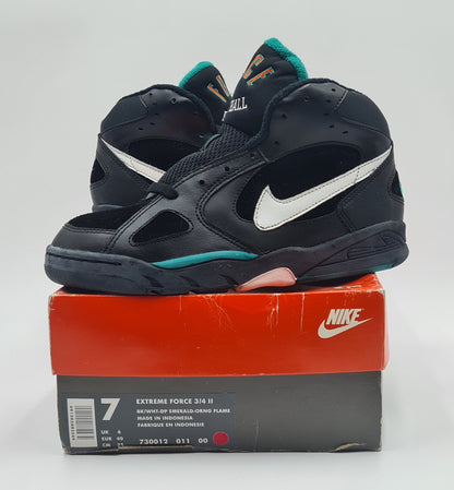 *NEU* Vintage 1993 Nike Air Extreme Force 3/4 Schwarz UK 6 / EUR 40