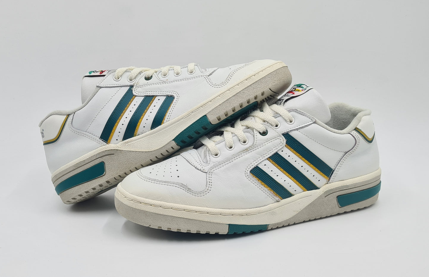 *NEU* Vintage 1980er Adidas Stefan Edberg Made in France UK 9 / EUR 43 1/3