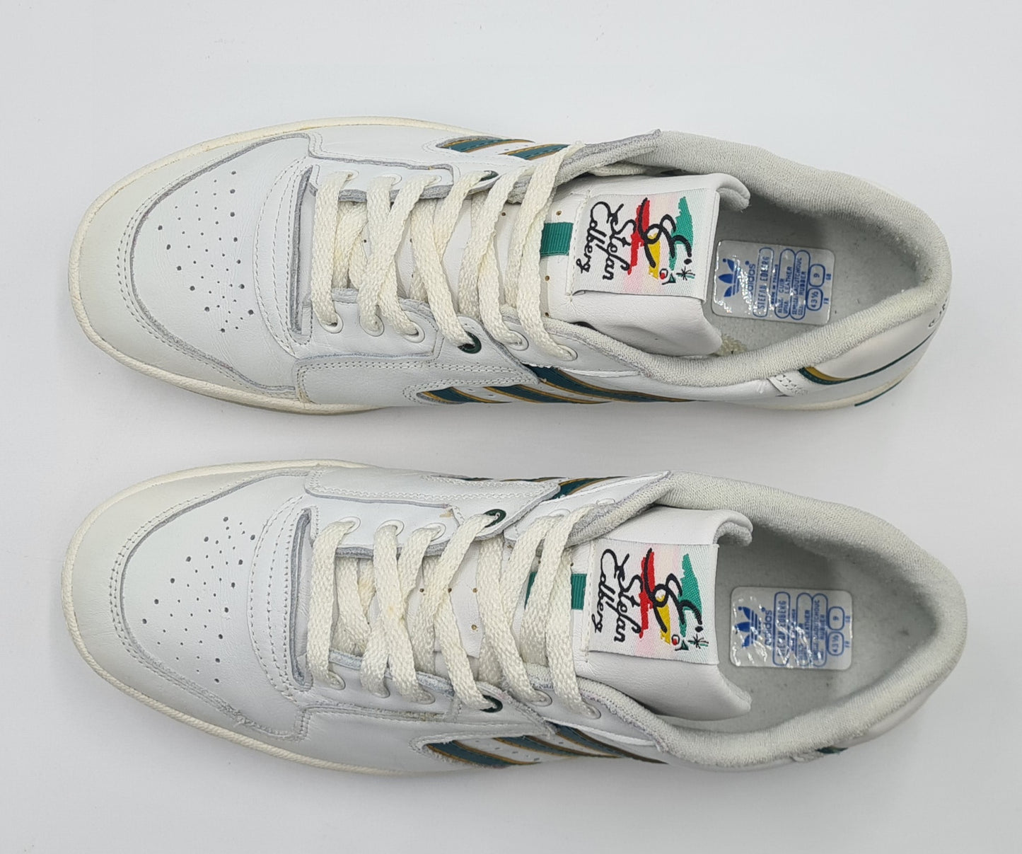 *NEU* Vintage 1980er Adidas Stefan Edberg Made in France UK 9 / EUR 43 1/3