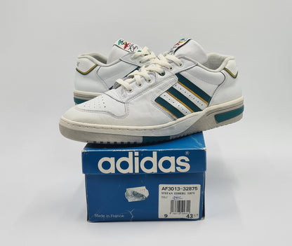 *NEU* Vintage 1980er Adidas Stefan Edberg Made in France UK 9 / EUR 43 1/3
