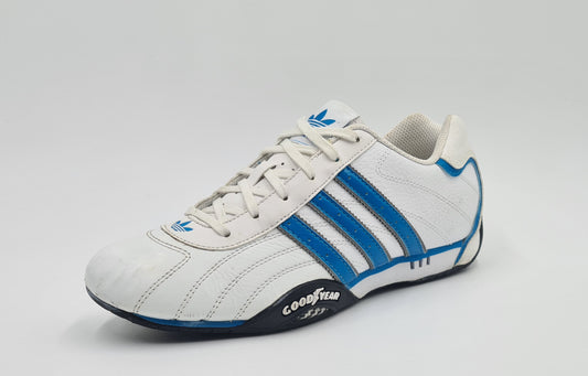 *Guter Zustand* 2014 Adidas Adi Racer Low M Good Year Weiß Blau Gr. UK 6,5 / EUR 40