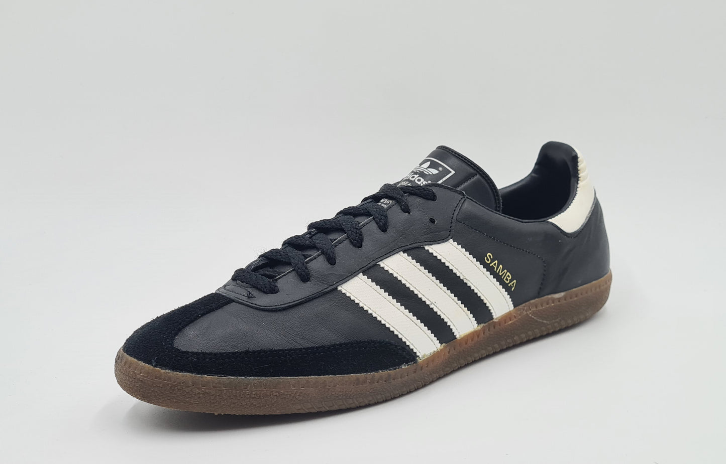 *TOP* Vintage 1986 Adidas Samba schwarz Taiwan UK 10,5 / EUR 45 1/3