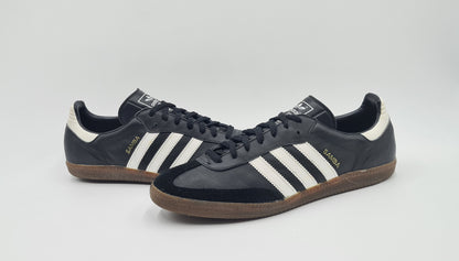 *TOP* Vintage 1986 Adidas Samba schwarz Taiwan UK 10,5 / EUR 45 1/3