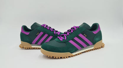 *LIKE NEW* 2023 Adidas Marathon TR Cordura Green / Purple UK 10.5 / EUR 45 1/3