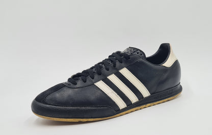 *Guter Zustand* Vintage 1980er Adidas Bamba schwarz UK 9,5 / EUR 44