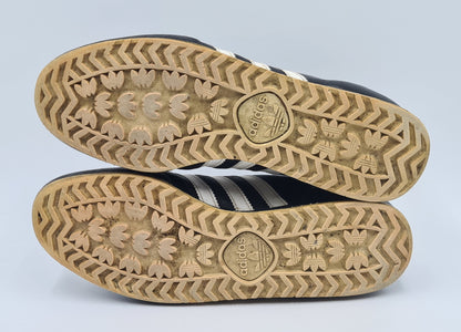 *Guter Zustand* Vintage 1980er Adidas Bamba schwarz UK 9,5 / EUR 44