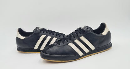 *Guter Zustand* Vintage 1980er Adidas Bamba schwarz UK 9,5 / EUR 44
