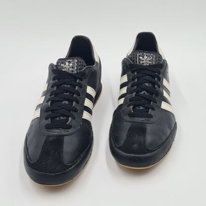 *Guter Zustand* Vintage 1980er Adidas Bamba schwarz UK 9,5 / EUR 44