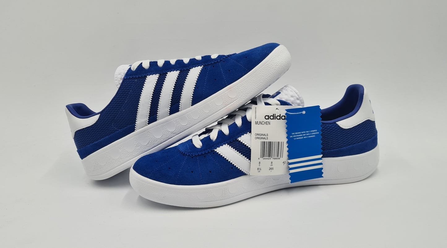 *NEU* 2009 Adidas München Retro Blau UK 8 / EUR 42