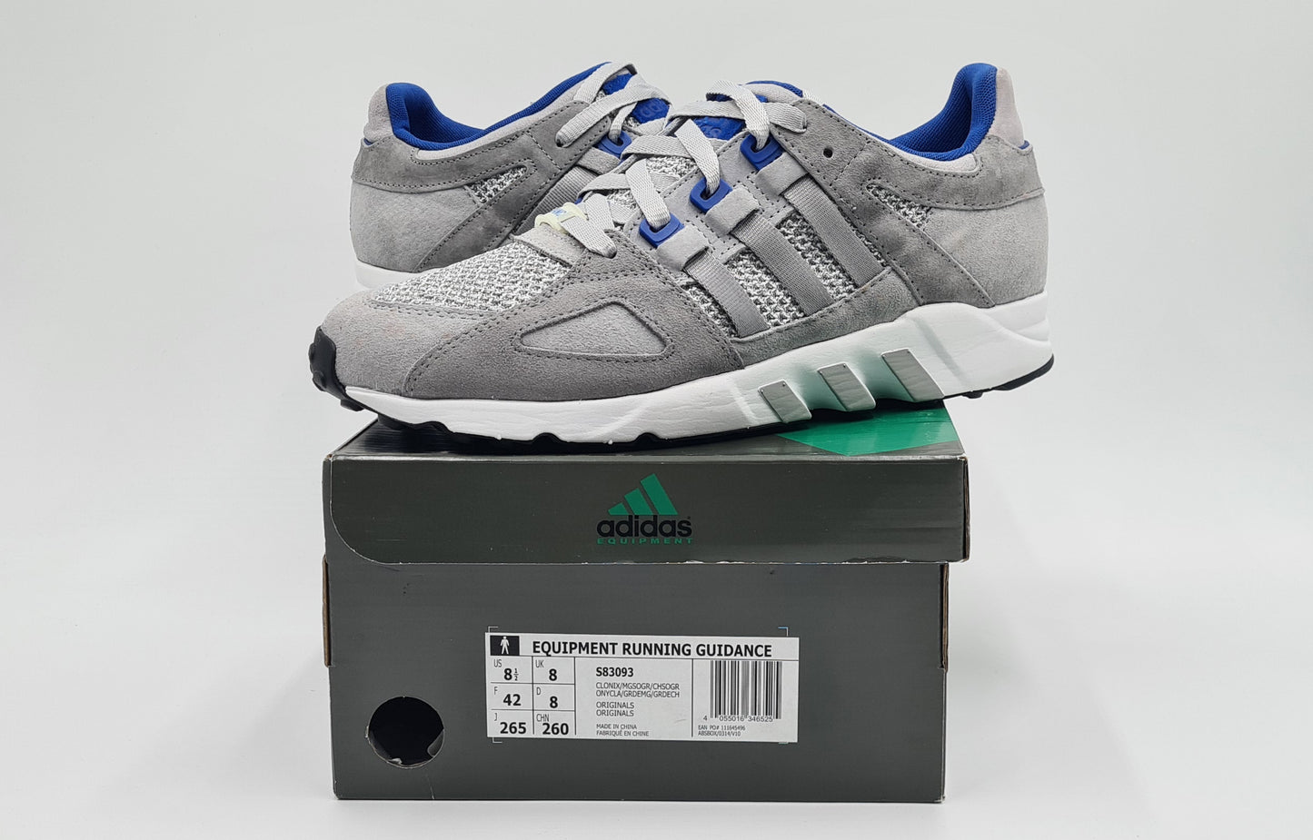 *NEU* 2015 Adidas EQT Equipment Guidance Grau Gr. UK 8 / EUR 42