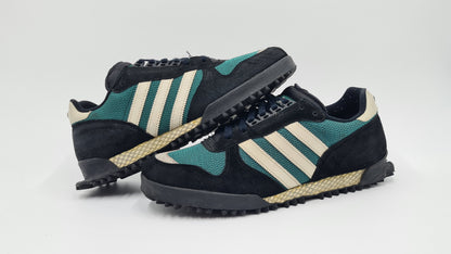 *VGC* 1996 Adidas Marathon TR Green Black UK 10.5 / EUR 45 1/3