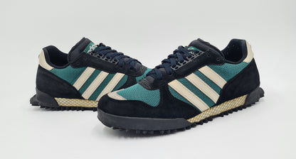 *VGC* 1996 Adidas Marathon TR Green Black UK 10.5 / EUR 45 1/3