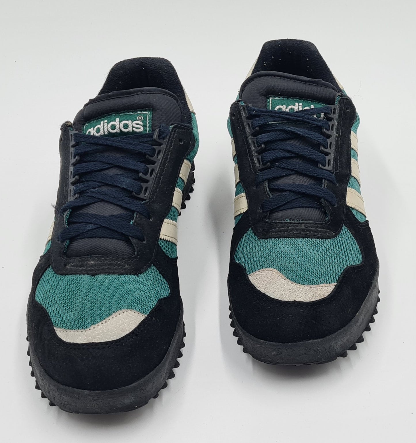 *VGC* 1996 Adidas Marathon TR Green Black UK 10.5 / EUR 45 1/3