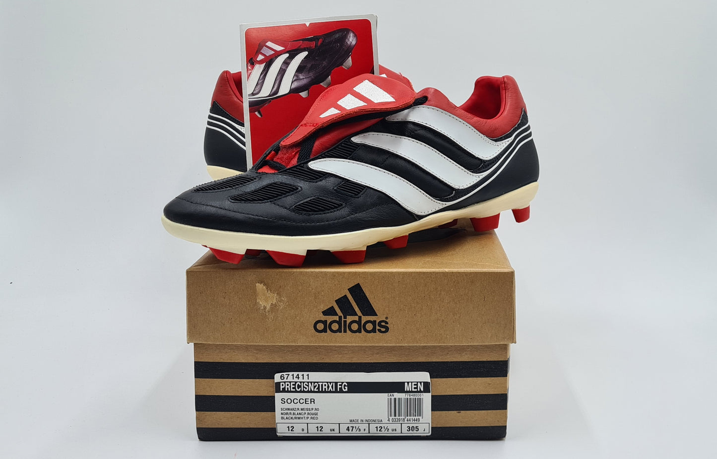 *NEW* 2001 Adidas Predator Precision 2 TRX FG UK 12 / EUR 47 1/3