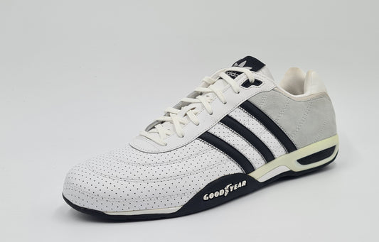 *WIE NEU* 2006 Adidas Good Year Weiß Adi Racer Gr. UK 11,5 / EUR 46 2/3
