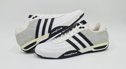*LIKE NEW* 2006 Adidas Good Year White Adi Racer UK 11.5 / EUR 46 2/3
