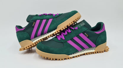 *NEU* 2023 Adidas Marathon TR Cordura Grün / Lila UK 9 / EUR 43 1/3