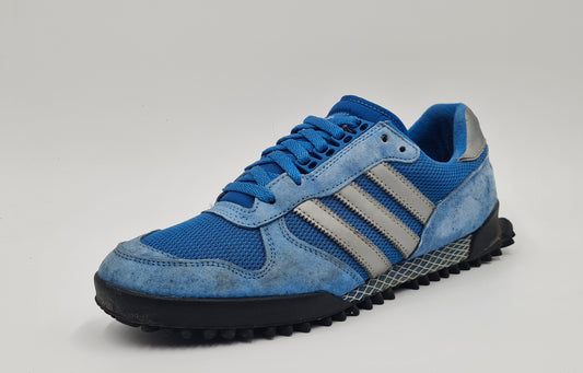 *Ordentlicher Zustand* 2011 Adidas Marathon TR Retro Blau UK 10,5 / EUR 45 1/3