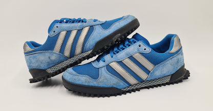 *Ordentlicher Zustand* 2011 Adidas Marathon TR Retro Blau UK 10,5 / EUR 45 1/3