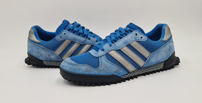*Ordentlicher Zustand* 2011 Adidas Marathon TR Retro Blau UK 10,5 / EUR 45 1/3