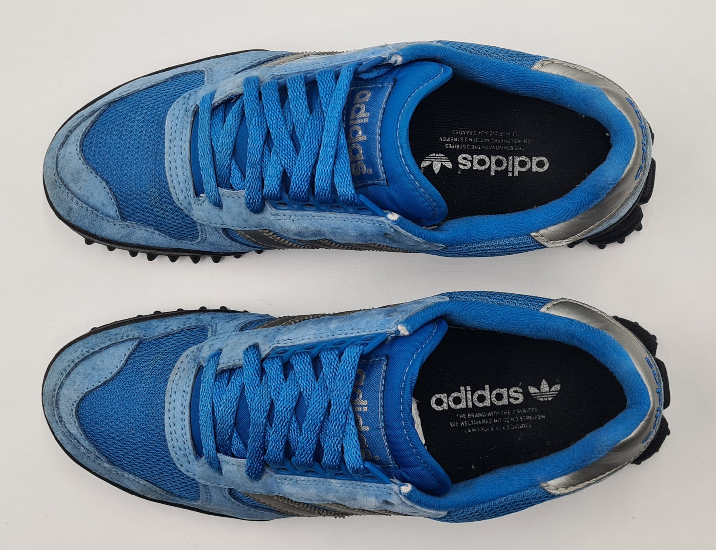 *Ordentlicher Zustand* 2011 Adidas Marathon TR Retro Blau UK 10,5 / EUR 45 1/3