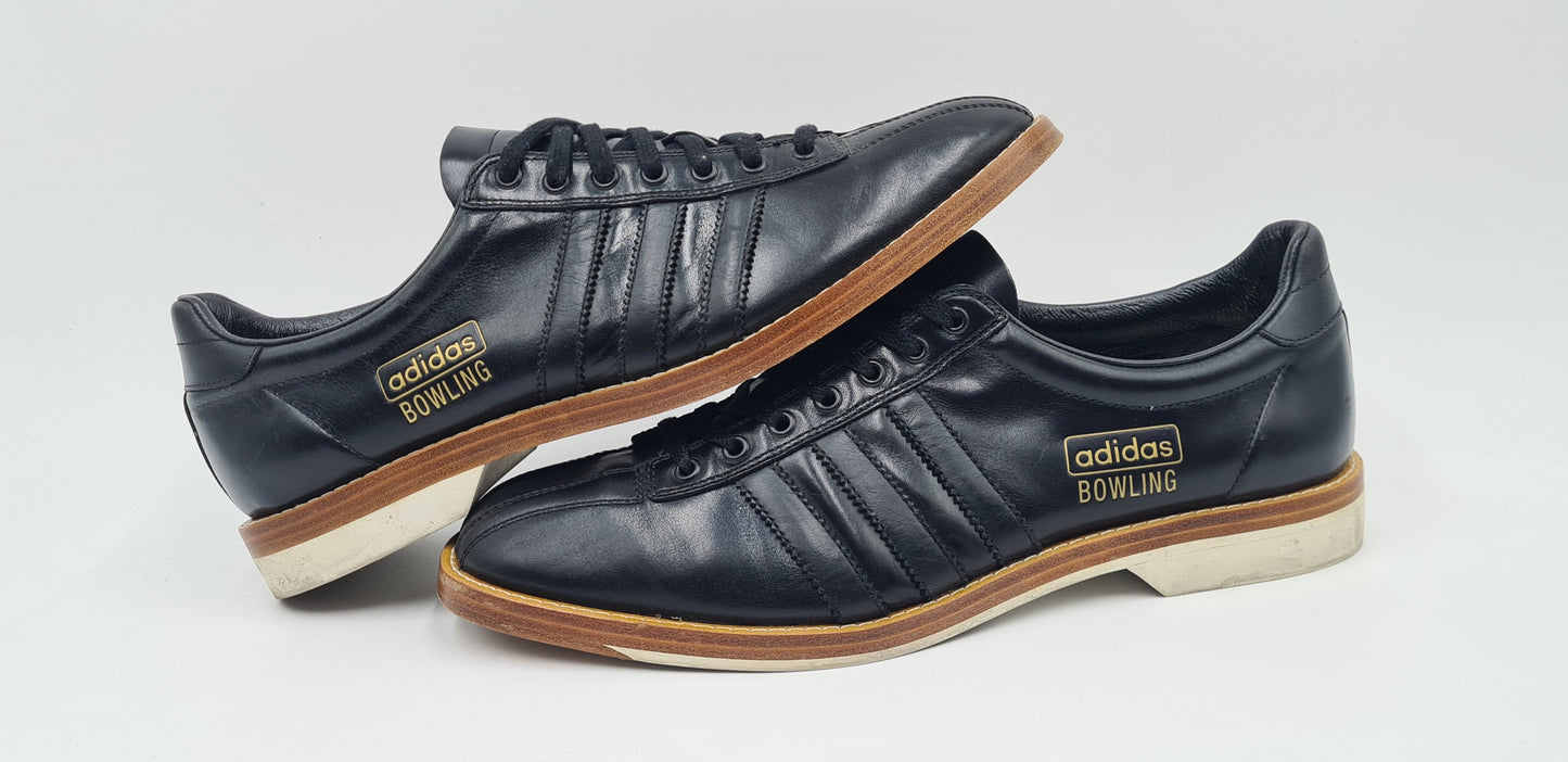 *VGC* 2006 Adidas Bowling Retro Shoes Black UK 9 / EUR 43 1/3
