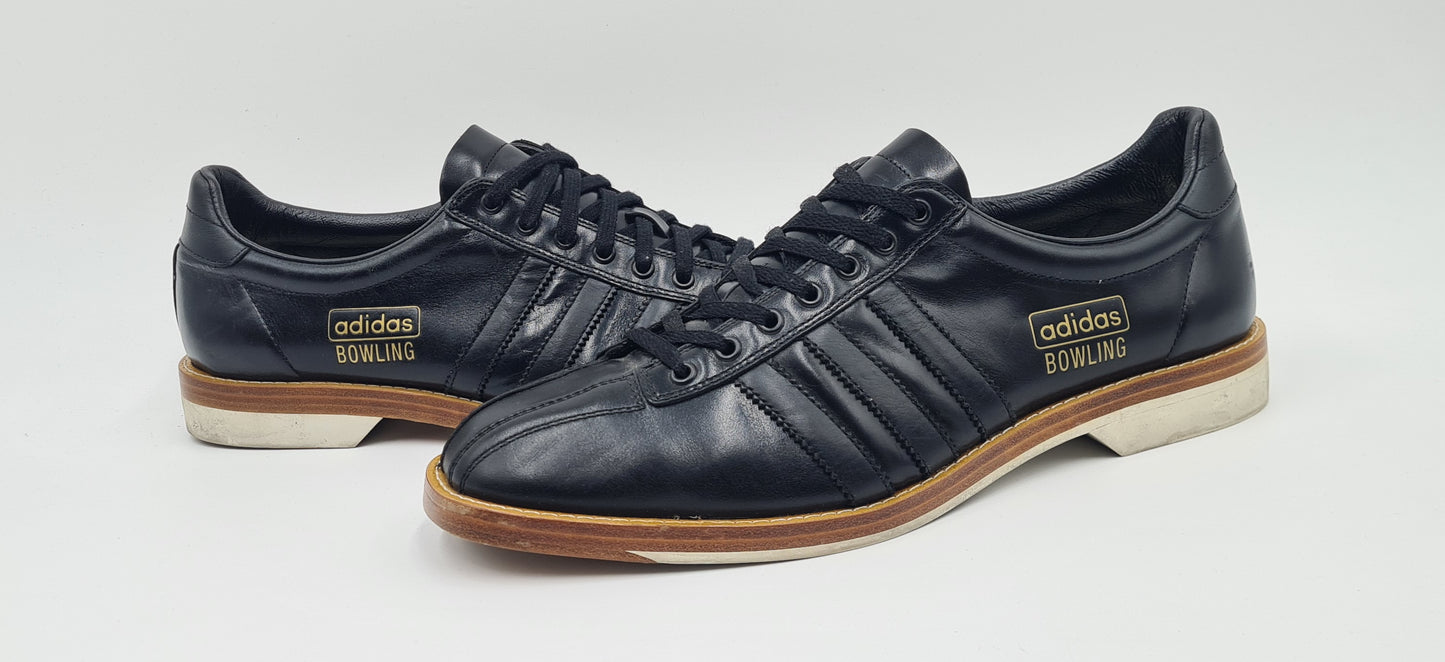*VGC* 2006 Adidas Bowling Retro Shoes Black UK 9 / EUR 43 1/3