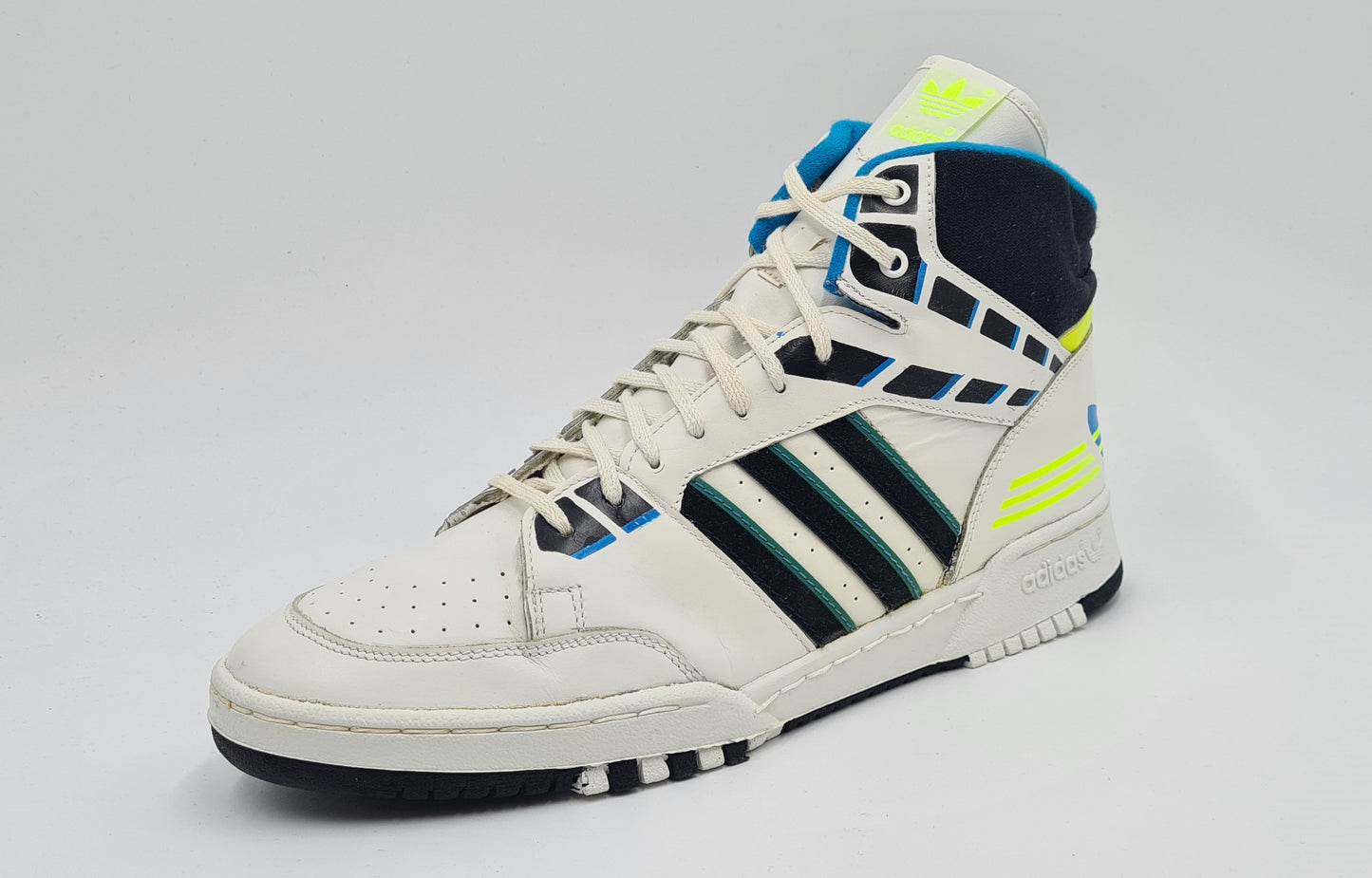 *TOP* Vintage 1980er Adidas 2010 Hi UK 10,5 / EUR 45 1/3