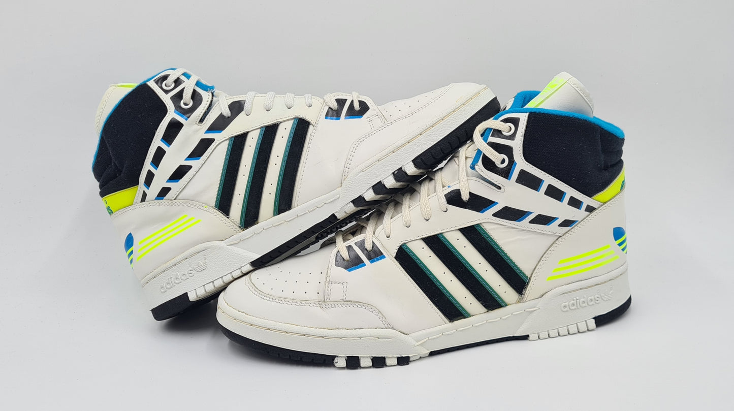 *TOP* Vintage 1980er Adidas 2010 Hi UK 10,5 / EUR 45 1/3