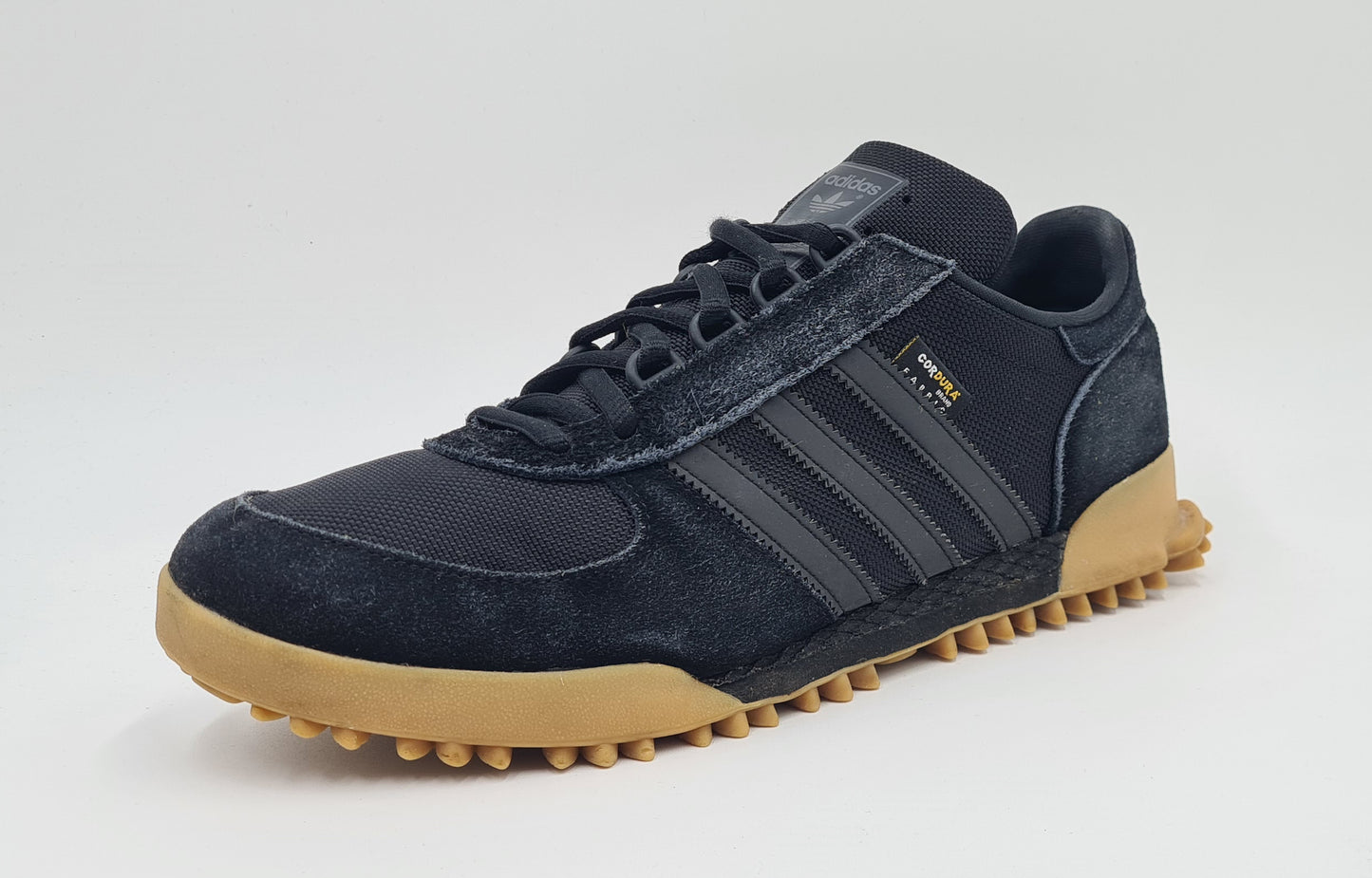 *Guter Zustand* 2021 Adidas Marathon TR Cordura Schwarz UK 10,5 / EUR 45 1/3
