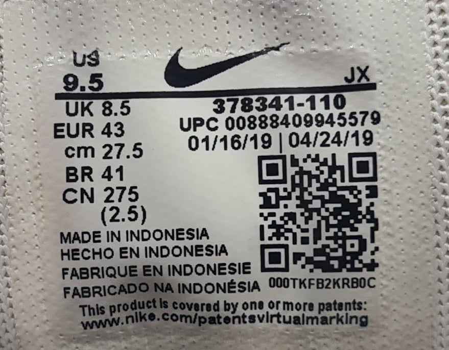 *Ordentlicher Zustand* 2019 Nike Shox R4 Weiß University Red Gr. UK 8,5 / EUR 43