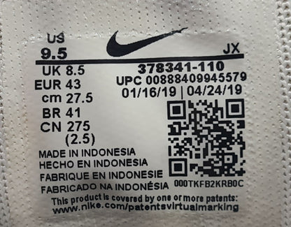 *Ordentlicher Zustand* 2019 Nike Shox R4 Weiß University Red Gr. UK 8,5 / EUR 43
