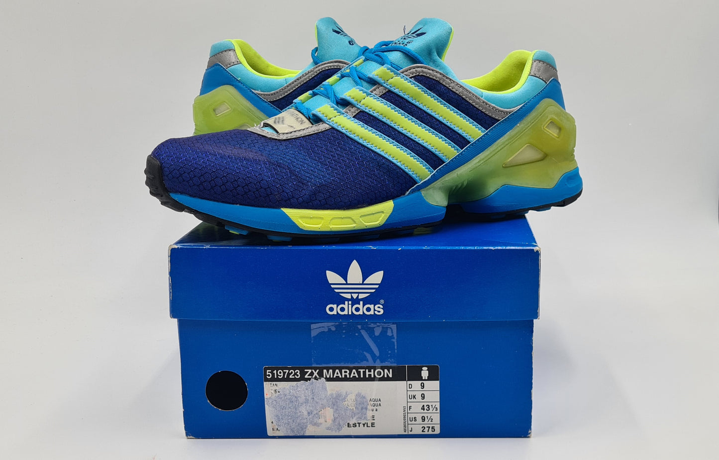 *NEU* 2004 Adidas ZX Marathon Aqua Torsion Gr. UK 9 / EUR 43 1/3