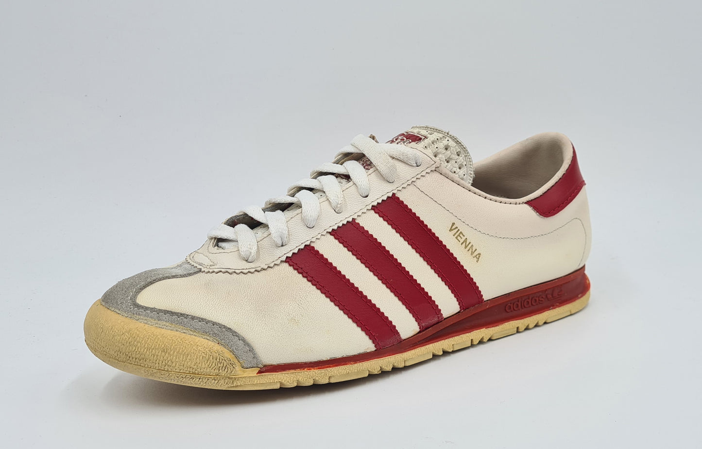 *Guter Zustand* Vintage 1980er Adidas Vienna West Germany UK 7,5 / EUR 41 1/3