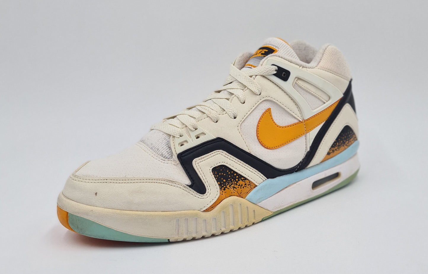 *Guter Zustand* 2014 Nike Air Tech Challenge II 'Kumquat' Agassi Gr. UK 10 / EUR 45