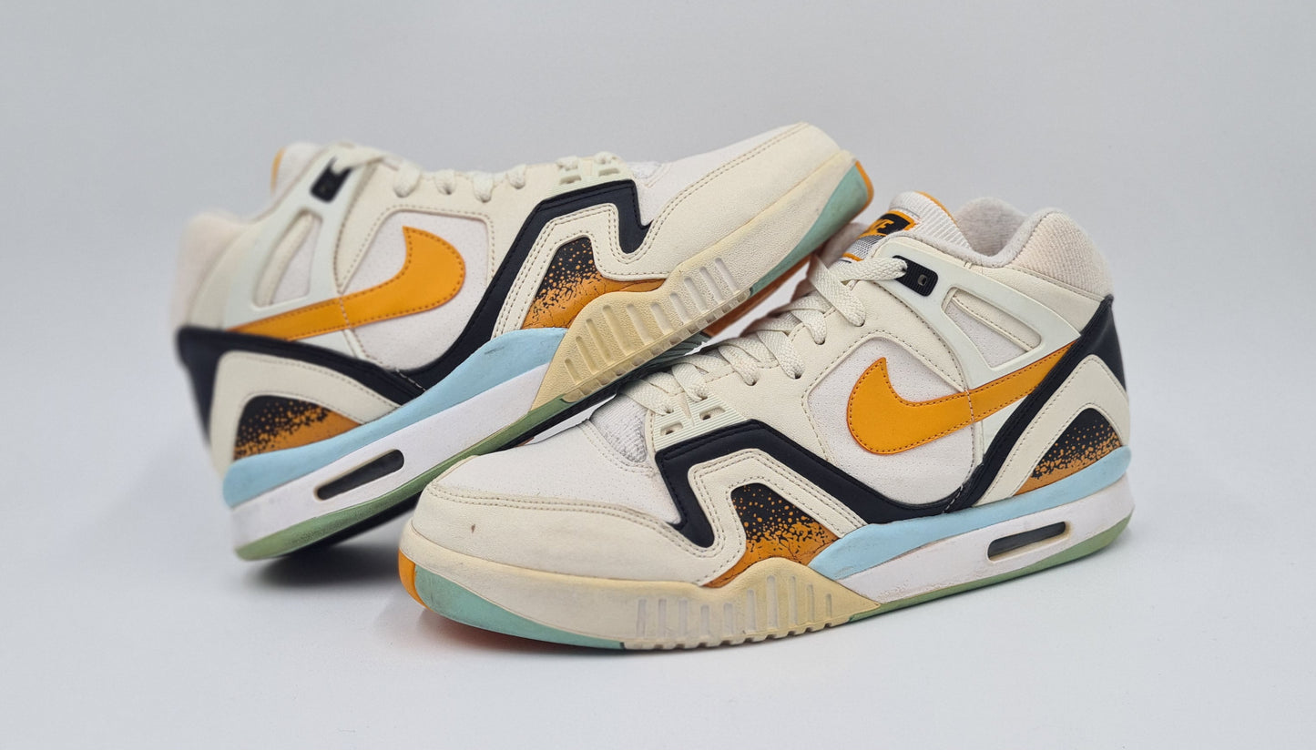 *Guter Zustand* 2014 Nike Air Tech Challenge II 'Kumquat' Agassi Gr. UK 10 / EUR 45