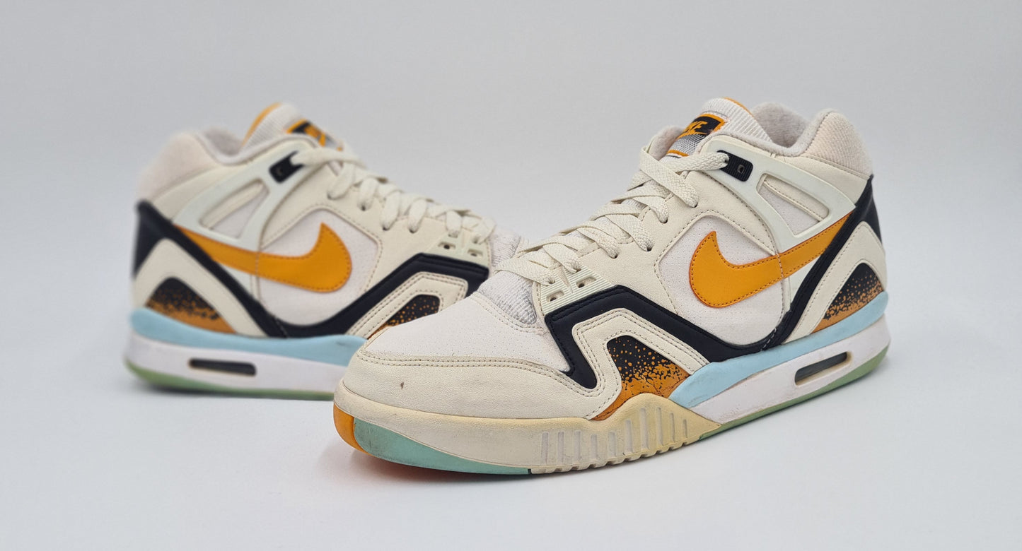 *Guter Zustand* 2014 Nike Air Tech Challenge II 'Kumquat' Agassi Gr. UK 10 / EUR 45