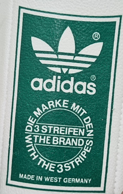 *NEU* Vintage 1980er Adidas Universal Spezial grüne Streifen UK 8,5 / EUR 42 2/3