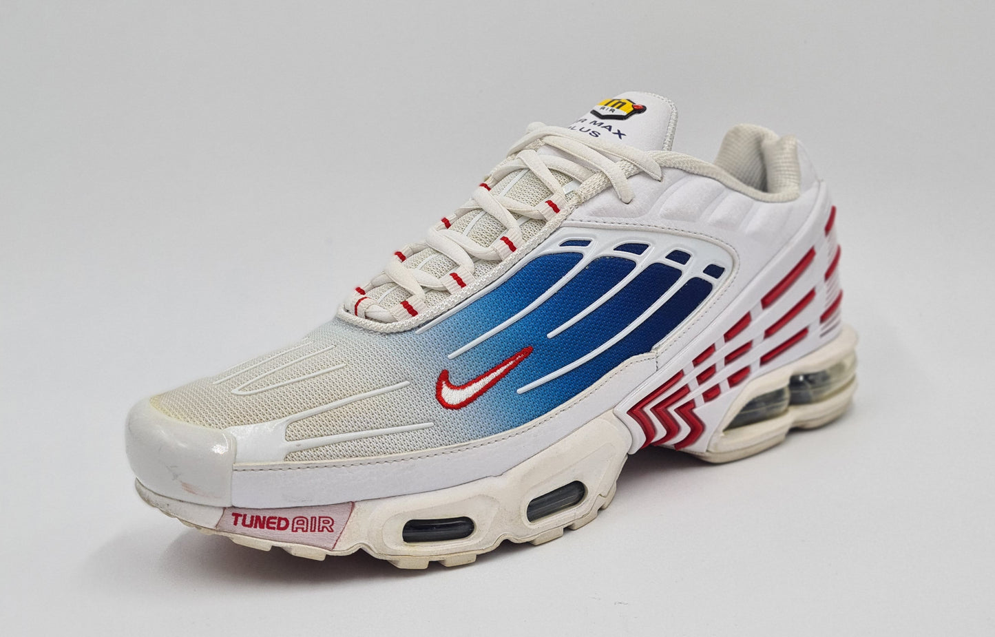 *Guter Zustand* 2022 Nike Air Max Plus 3 III Vivid Blue Gradient Gr. UK 9,5 / EUR 44,5