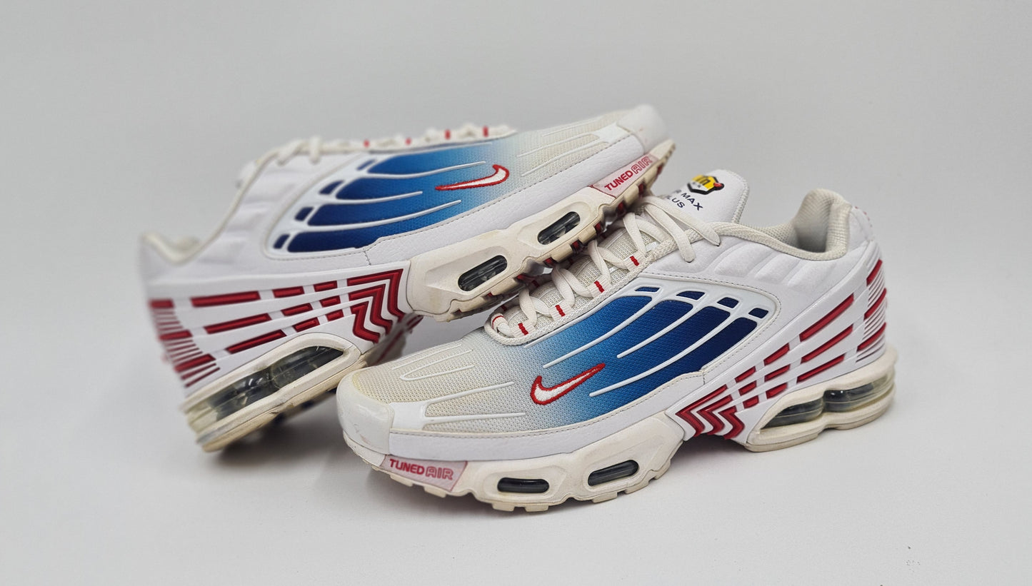 *Guter Zustand* 2022 Nike Air Max Plus 3 III Vivid Blue Gradient Gr. UK 9,5 / EUR 44,5