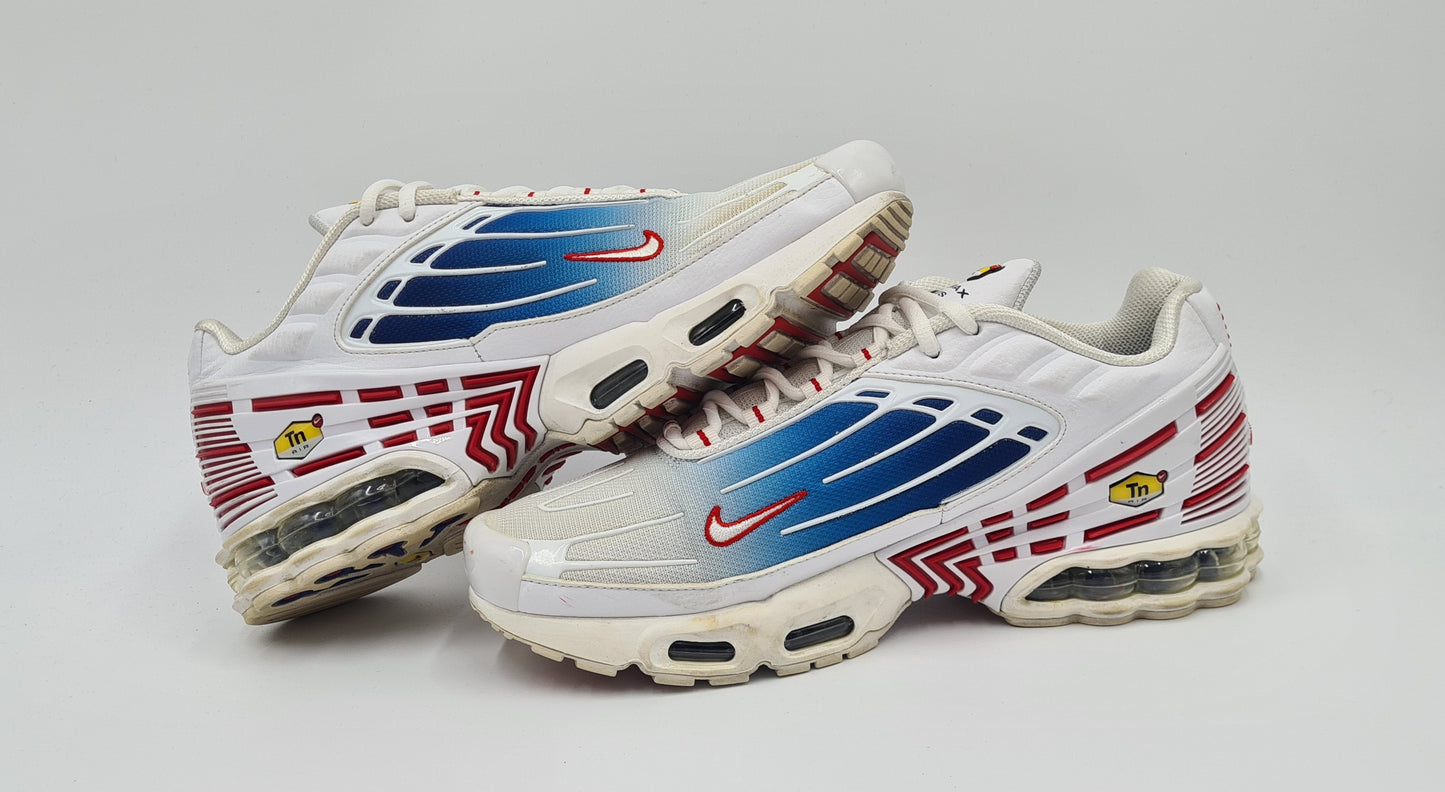 *Guter Zustand* 2022 Nike Air Max Plus 3 III Vivid Blue Gradient Gr. UK 9,5 / EUR 44,5