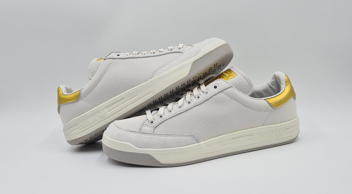 *NEU* Vintage 2016 Adidas Rod Laver Super 999 24 Karat Gold UK 12 / EUR 47 1/3