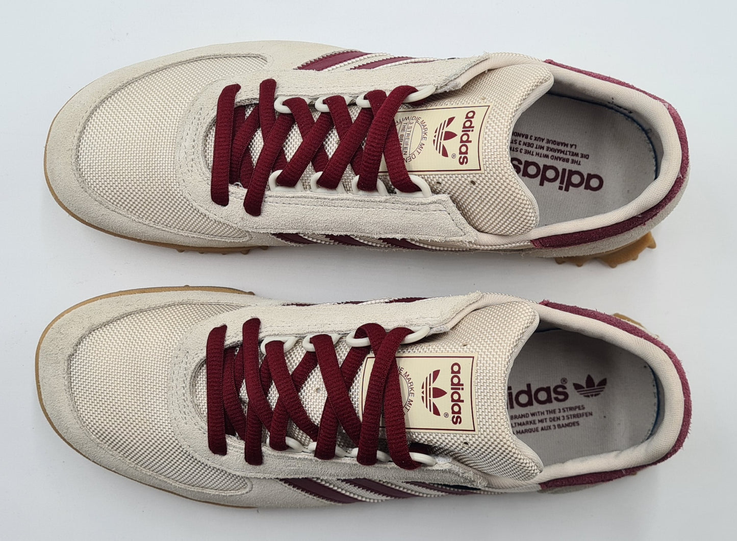 *TOP* 2023 Adidas Marathon TR Cordura Beige / Rot UK 9,5 / EUR 44