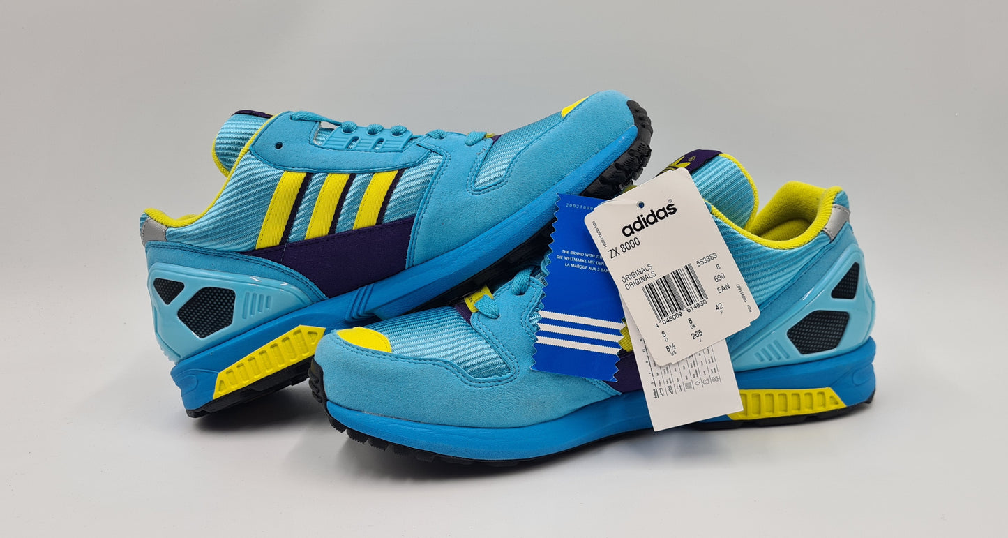*NEW* 2009 Adidas ZX 8000 Aqua UK 8 / EUR 42