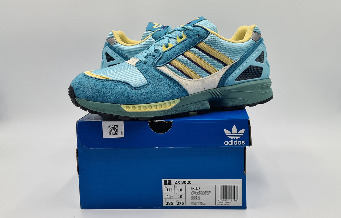 *NEU* 2022 Adidas ZX 8020 Light Aqua Gr. UK 10 / EUR 44 2/3