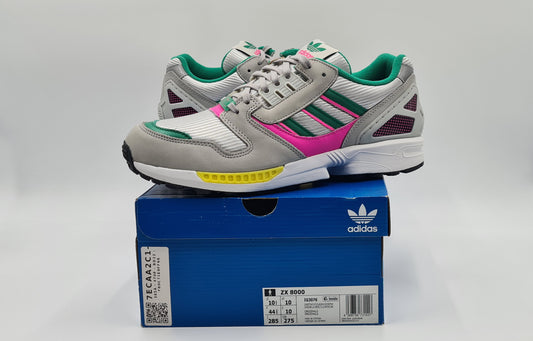 *NEU* 2023 Adidas ZX 8000 Court Green Screaming Pink | IG3076 | UK 10 / EUR 44 2/3