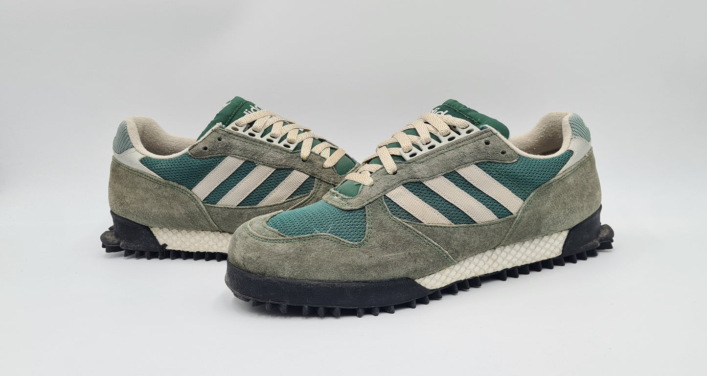 *TOP* Vintage 1994 Adidas Marathon TR 2 Grün UK 10,5 / EUR 45 1/3