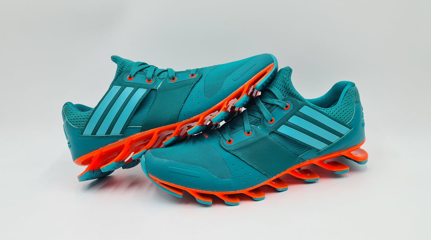 *LIKE NEW* 2015 Adidas Springblade Solyce Green Orange UK 8.5 / EUR 42 2/3