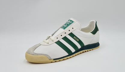*NEW* Vintage 1980s Adidas Rom with Green stripes UK 7 / EUR 40 2/3